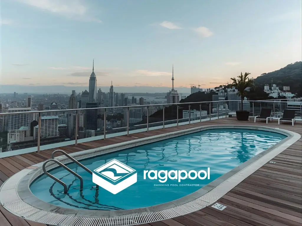 stuktur kolam renang lantai 2